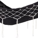Dwuosobowy hamak ogrodowy bujak huśtawka leżak 200x150cm boho grafitowy