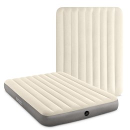 Dwuosobowy materac dmuchany welurowy łóżko 152x203 cm INTEX 64103