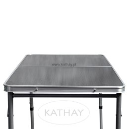 Stolik turystyczny stół składany ogrodowy walizka z uchwytem do przenoszenia i regulacją wysokości i zestawem 4 krzesełek 120x60