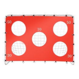 Bramka piłkarska do piłki nożnej dla dzieci treningowa 2w1 + mata celności 215 x 153 x 76 cm