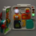Tablica manipulacyjna sensoryczna montessori walizka pokrętła miś XXL światło dźwięk