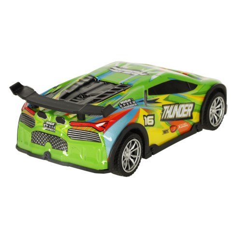 Samochód RC sportowy zdalnie sterowany na pilot auto wyścigowe drift z LED światłami zielony