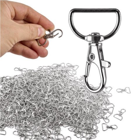 Karabińczyk metalowy rybka 20 mm 500 szt.
