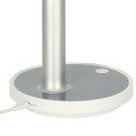 Wentylator biurkowy wiatrak przenośny bezprzewodowy USB z akumulatorem regulowany 4 poziomy mocy LED 38cm biały