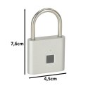 Kłódka zamek elektroniczny na odcisk palca wodoodporny inteligentny USB
