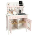 Kuchnia dla dzieci drewniana MDF LULILO FLORA akcesoria różowa 82cm