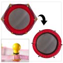 Trampolina do domu ogrodu dla dzieci siatka piłki 140cm 55inch czerwona