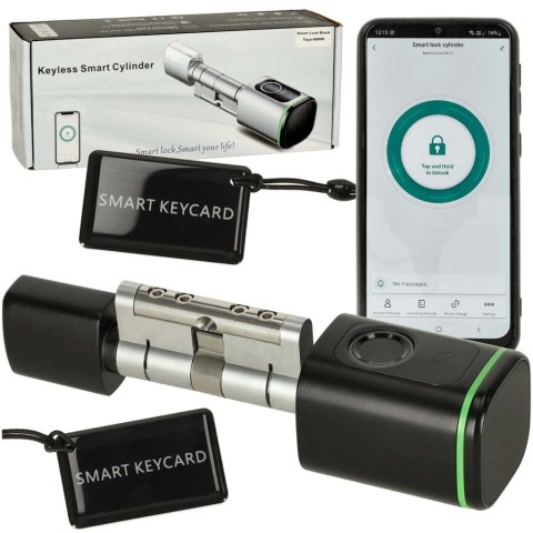 Zamek elektroniczny SMART wkładka inteligentna do drzwi odcisk palca bluetooth