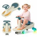 Jeździk grawitacyjny LED Swing Fix S4 świecące koła z muzyką grający 76cm niebiesko-biały max 100kg