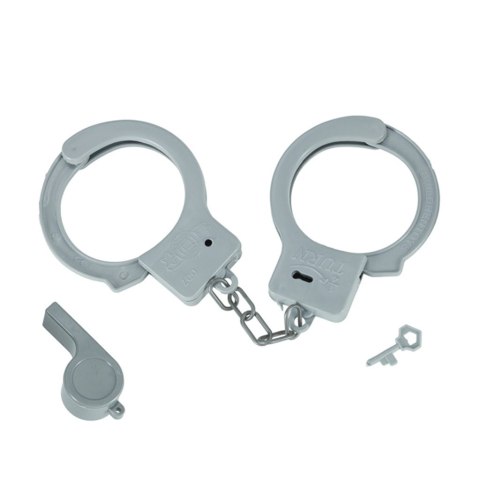 Kostium strój karnawałowy przebranie policjant kajdanki czapka zestaw 3-8 lat