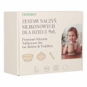 Naczynia silikonowe dla dzieci niemowląt krab zestaw 9 elementów fioletowy