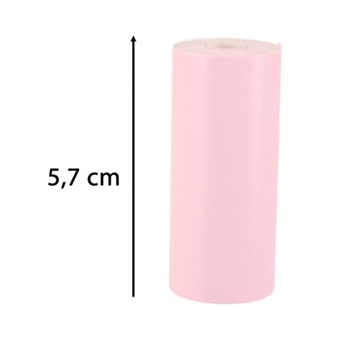 Rolki termiczne papier do drukarki aparatu 5,7cm x 3m 3 sztuki kolorowe