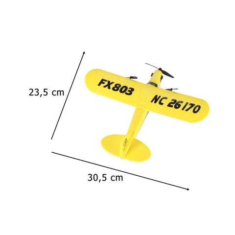 Samolot zdalnie sterowany na pilota RC FX803 Piper 150mah