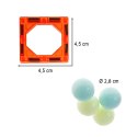 Klocki magnetyczne marble tor kulkowy świecący 202 elementy