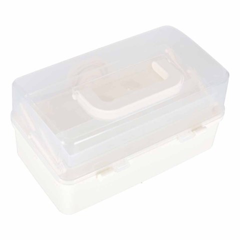 Organizer na leki pojemnik pudełko kasetka apteczka duży XL na zamek skrzynka 29x19x15,5 cm