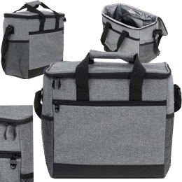 Torba termiczna na lunch jedzenie śniadaniowa izolacyjna 16L szara