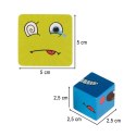 Gra edukacyjne wyzwania nauka emocji klocki drewniane