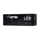 Lampy ogrodowe solarne najazdowe gruntowe czujnik zmierzchu wbijane świecący dysk 8LED 12szt. zimny biały