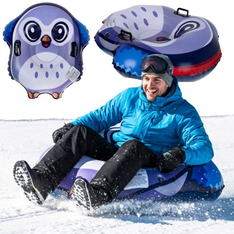 Ślizgacz sanki dmuchane na śnieg opona pingwin 95cm x 103cm x 26cm
