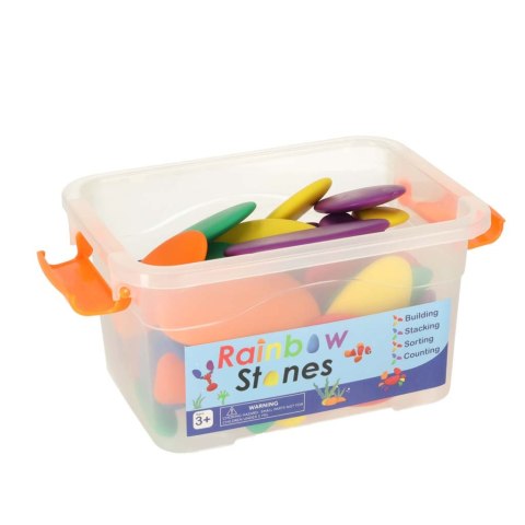 Kamyki kreatywne kolorowe układanka montessori 65 el.