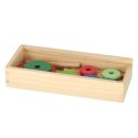 Piramida drewniana z podstawą wieża sorter