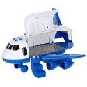 Transporter samolot + 3 auta policja