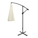 Składany parasol ogrodowy 350 cm XXL pokrowiec beżowy 8-ramienny