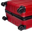 Zestaw podróżnych walizek XXL bordo 3w1 ABS zamek szyfrowy + waga bagażowa gratis