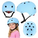 Kask rowerowy dla dziecka Trike Fix dziecięcy regulowany LED M 55-58cm niebieski