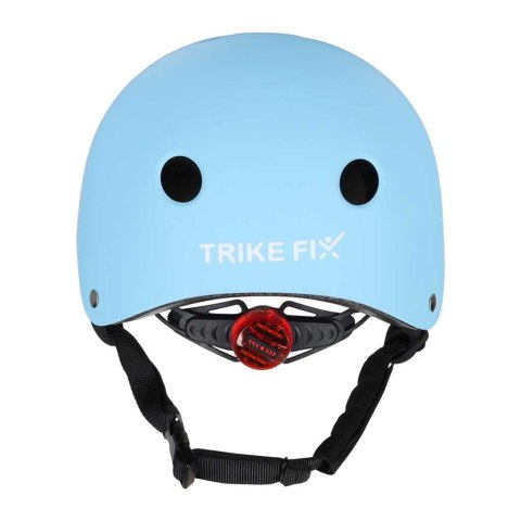 Kask rowerowy dla dziecka Trike Fix dziecięcy regulowany LED M 55-58cm niebieski