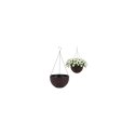 Doniczka wisząca brązowa duża Rattan Design 26 cm ROS10BR