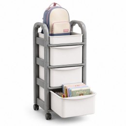 Plastikowy regał na kółkach szafka szuflady szafa 54,7x 33,5 x 24,5cm SZ56