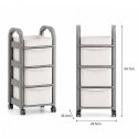 Plastikowy regał na kółkach szafka szuflady szafa 54,7x 33,5 x 24,5cm SZ56