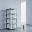Plastikowy regał na kółkach szafka szuflady szafa 66x 34x 26cm PO21
