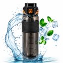 Butelka na wodę, sportowy bidon z miarką 680ML czarny BD64CZ