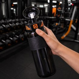Butelka na wodę, sportowy bidon z miarką 680ML czarny BD64CZ