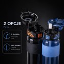 Butelka na wodę, sportowy bidon z miarką 680ML czarny BD64CZ