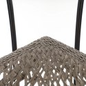 Fotel wiszący, huśtawka kokon z poduszkami, szary DWUOSOBOWY KR29