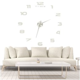 Zegar ścienny naklejany na ścianę 3D lustrzany DIY duży nowoczesny 80-120cm XL