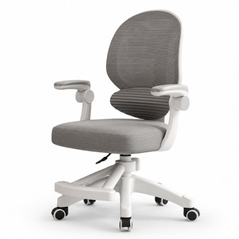 Fotel gamingowy, obrotowy do biurka dziecięcego KIDS GRAY KO53SZ