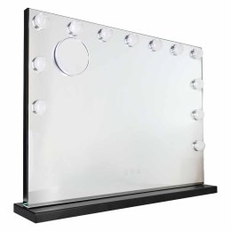 Lusterko do makijażu LED z 15 żarówkami kosmetyczne zoom x10 regulacja jasności