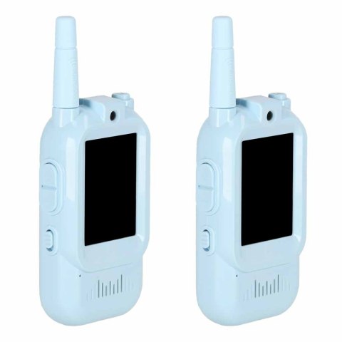 Walkie talkie krótkofalówki dla dzieci kamera funkcja wideo niebieskie