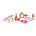 Zestaw kosmetyczny drewniany dla dziewczynki make up beauty kosmetyczka akcesoria