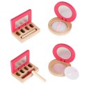 Zestaw kosmetyczny drewniany dla dziewczynki make up beauty kosmetyczka akcesoria