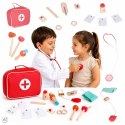 Zestaw lekarza drewniany torba lekarska mały doktor akcesoria