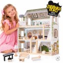 Domek dla lalek drewniany LULILO FLORO boho LED 78cm