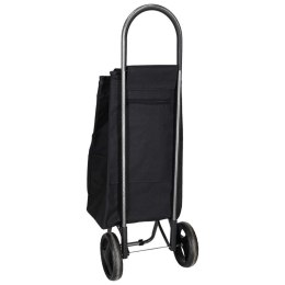 Wózek torba na zakupy na kółkach kieszeń termiczna 95cm czarna