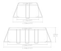 Basen ogrodowy stelażowy Prism Frame Rectangular 300x175x80 cm INTEX 26784 NP