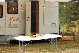 Duży stół składany jak walizka ogrodowy cateringowy bankietowy 180 cm