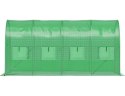 FOLIA ZAMIENNA zielona 4x2x2 8m² tunel ogrodowy foliowy szklarnia 2 wejścia